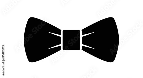 Black Bow Tie Icon.
