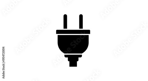 Black plug socket icon.