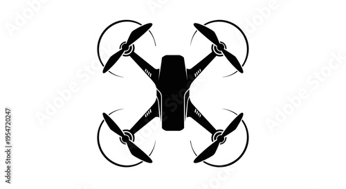 Drone Aerial Quadcopter Black.