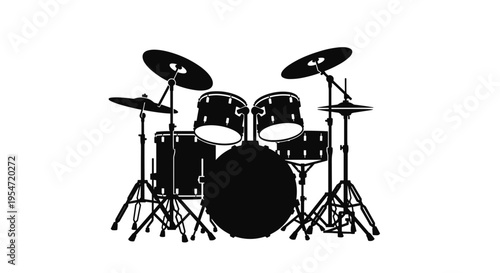 Drum set musical instrument 1.