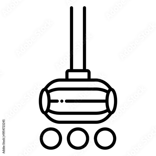 Telescopic Golf Ball Retriever Tool Icon