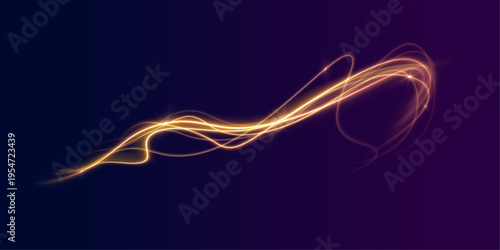 Bright energy trails form a glowing vortex. Fine sparks rotate around the center. The image feels intense and alive.