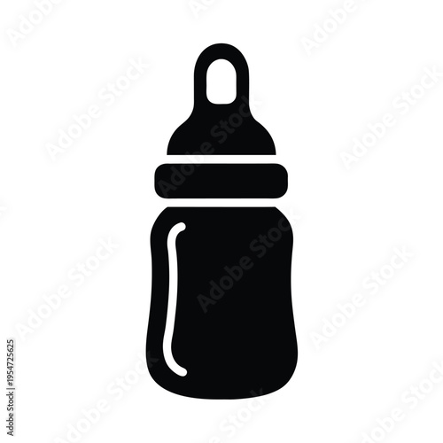Baby Bottle Icon Vector Illustration