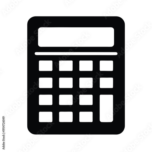 Calculator School Icon Vector Illustration