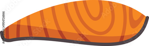 Salmon fillet illustration representing healthy eating and cooking fresh seafood