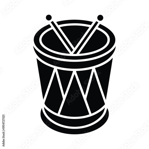Drum Icon Vector Illustration