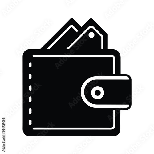 Digital Wallet Icon Vector Illustration