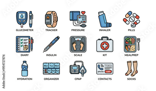 Essential diabetes management tools and supplies for daily care