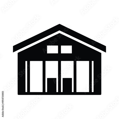 Warehouse Icon Vector Illustration
