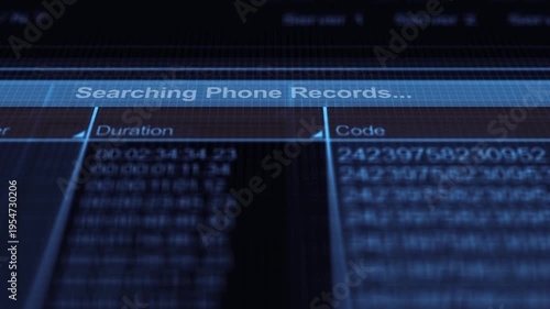  Digital Forensic Phone Records in Police Database - Blue Version
