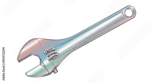 Adjustable Wrench Tool for Tightening Bolts.
