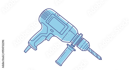 Electric drill tool for drilling holes.