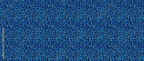 Seamless sparkle texture with blue glitter confetti, christmas shimmering background. Vector glitter pattern for decorative packaging, party invitations, posters. Drag to swatches panel to use.