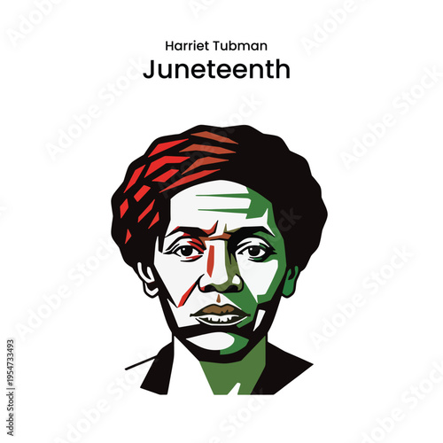 Juneteenth celebration illustration with african american woman