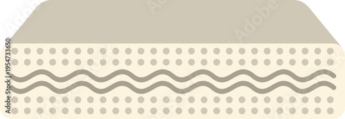 Latex mattress layers providing comfort and support with a breathable design