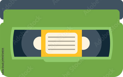 Vhs video cassette tape bringing nostalgic memories of old movie media