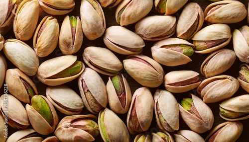 Roasted Salted Pistachio Nuts In Shell Background Texture