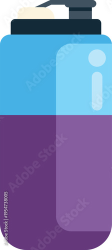 Fitness shaker bottle holding a purple beverage for exercise and gym activities