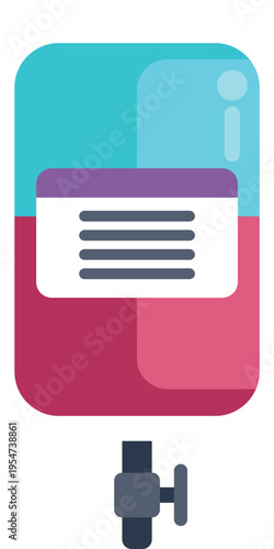 Blood bag aiding medical transfusion and donation process