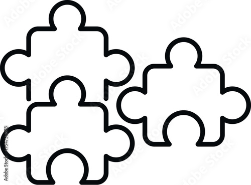 Puzzle pieces connecting together, symbolizing collaboration, problem solving, and integration