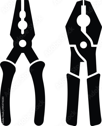 vise grip pliers vector illustration on transparent background