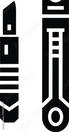 utility knife retractable vector illustration on transparent background