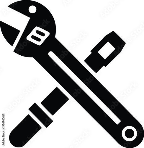 torque wrench vector illustration on transparent background