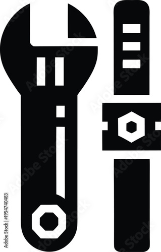 torque wrench vector illustration on transparent background