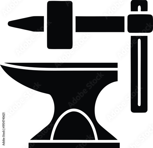 tongs blacksmith vector illustration on transparent background