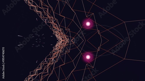 Abstract Network Connections Web Lines.