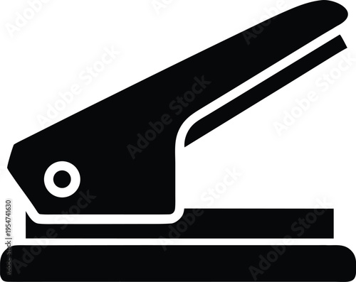 hole punch single hole vector illustration on transparent background