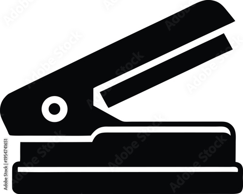 hole punch single hole vector illustration on transparent background