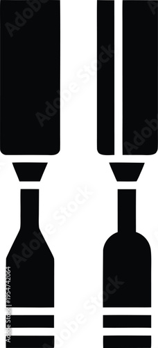 chisel woodworking vector illustration on transparent background