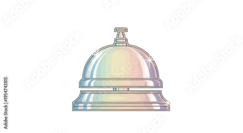 Silver hotel bellhop service dinner buzzer.