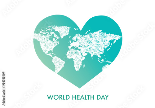 World Health Day on a white background.	
