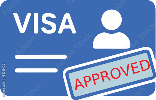 Visa Approval Identification Card Icon