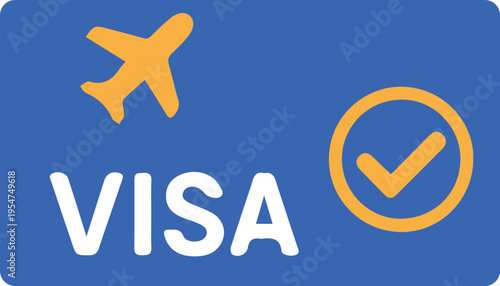 Visa Approval Identification Card Icon