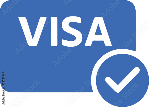 Visa Approval Identification Card Icon
