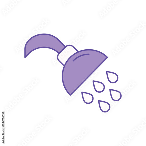 Ghusl icon clean and modern vector illustration