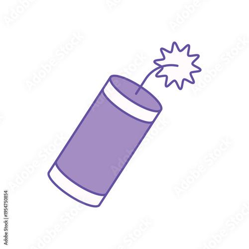 Firecrackers icon clean and modern vector illustration