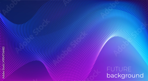 Light particles future technology abstract mesh background