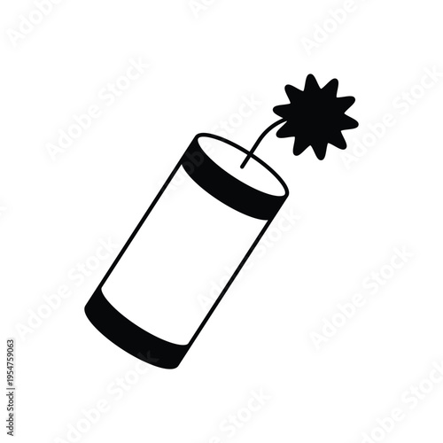 Firecrackers icon clean and modern vector illustration