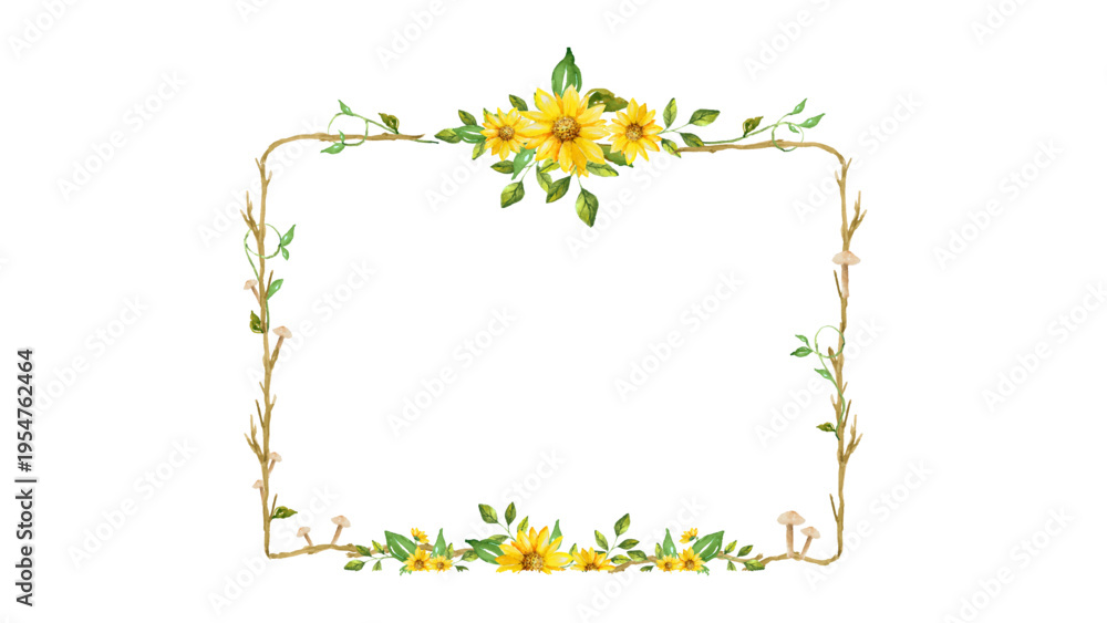 Obraz premium Vwcroe flowre frame design