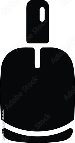 nail polish bottle vector icon on transparent background.