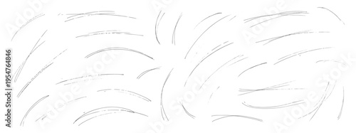 Grunge distress chaotic scratches. Ice chaos gritty grange messy lines textures with a random curved stripes set for emphasis. Underline pencil crosshatching. Vector handmade texture for grunge design