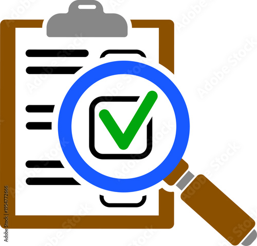 Audit and Test Flat Icon Set