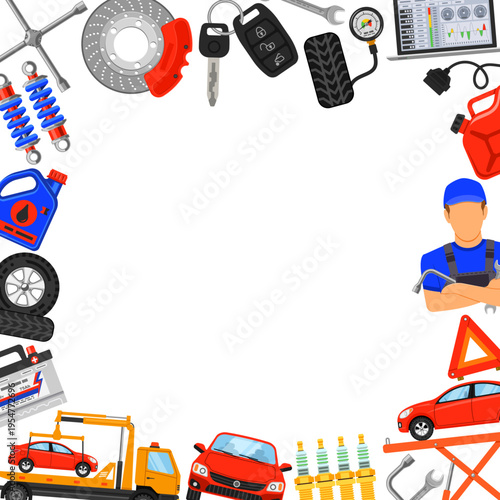 Car Service Frame