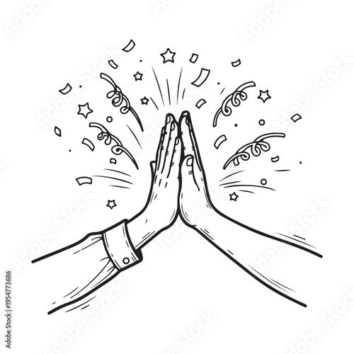 hand holding a pencil drawing