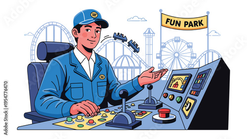 Park Operator: A skilled park operator controls the fun, overseeing thrilling rides and ensuring a day of enjoyment at the amusement park.