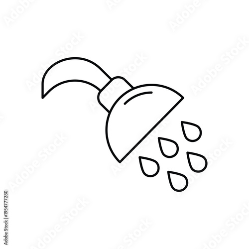 Ghusl icon clean and modern vector illustration